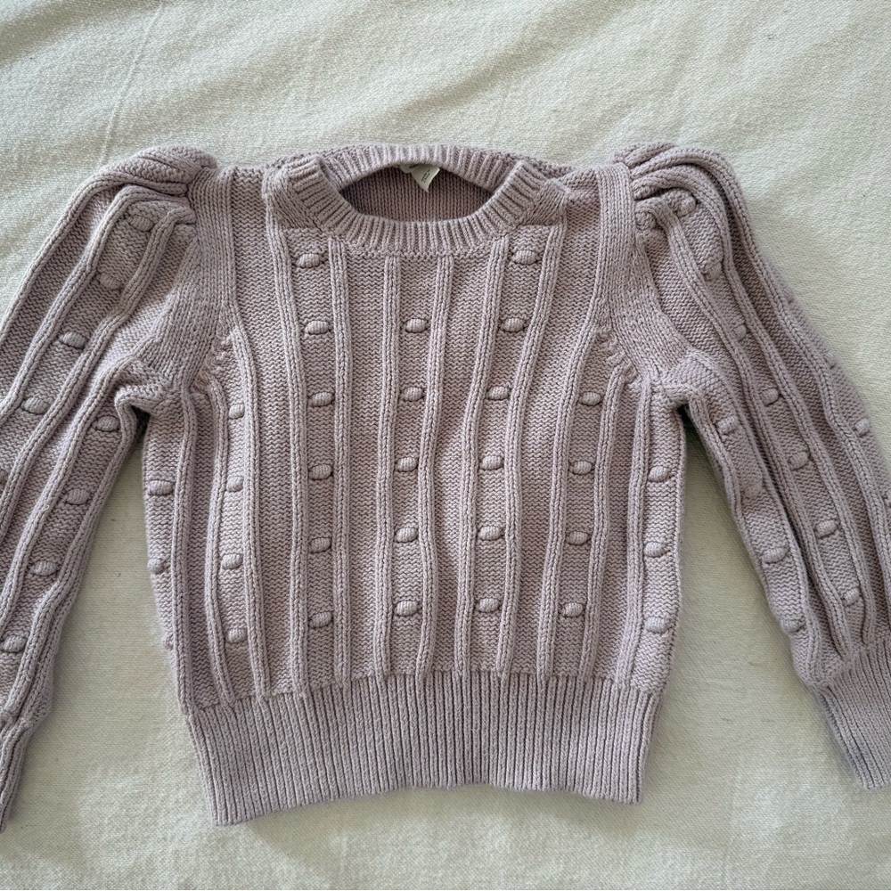 Crewcuts Lilac Textured Knit Sweater